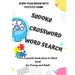 BURN YOUR BRAIN WITH PUZZLES GAME, SUDOKU CROSSWORD WORD SEARCH, 3 in 1 puzzle book, for Young and Adult: 8.5x11 puzzles book soduko, search word and