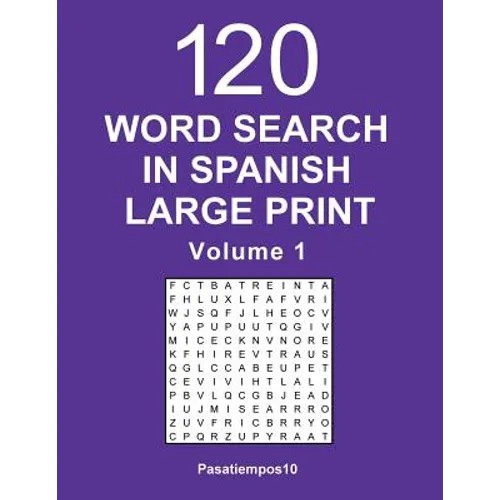 Word Search in Spanish Large Print - Volume 1