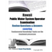 Hawaii Public Water System Operator Examination Review Questions & Answers: covering Fundamental Knowledge Topics on the treatment processes