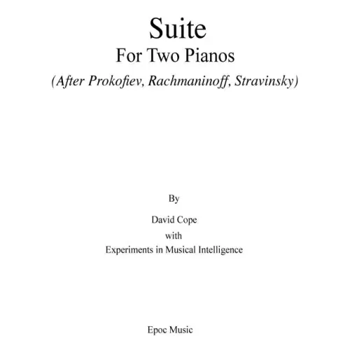 Suite for Two Pianos (After Rachmaninoff): (Prokofiev, Rachmaninoff, Stravinsky)