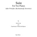 Suite for Two Pianos (After Rachmaninoff): (Prokofiev, Rachmaninoff, Stravinsky)