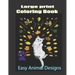 Large Print Coloring Book: Easy Animal Designs: Stress Relieving Designs with Paisley and Mandala Style Patterns, Makes the Best Coloring Gifts f