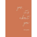 yes, it's about you