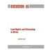 Land Rights and Citizenship in Africa