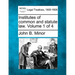Institutes of common and statute law. Volume 1 of 4