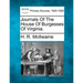 Journals of the House of Burgesses of Virginia.