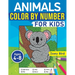 Animals Color by Number for Kids: Coloring Activity for Ages 4 - 8