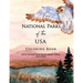 National Parks of the USA Coloring Book with Interesting Facts about Parks Included: Landscapes and Wildlife straight from American National Parks, Re