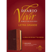 Biblia de Estudio del Diario Vivir Rvr60, Letra Grande (Letra Roja, Sentipiel, Café/Café Claro)