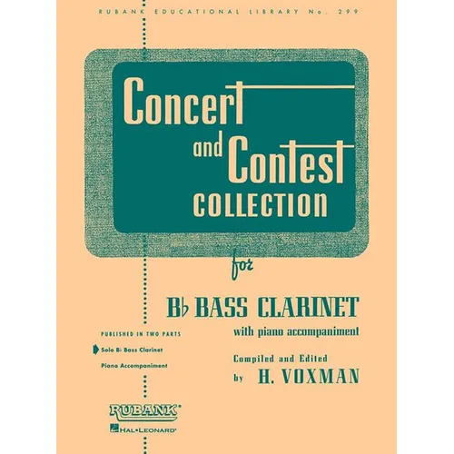 Concert and Contest Collection for BB Bass Clarinet: Solo Book Only