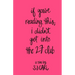 If You're Reading This, I Didn't Get Into the 27 Club