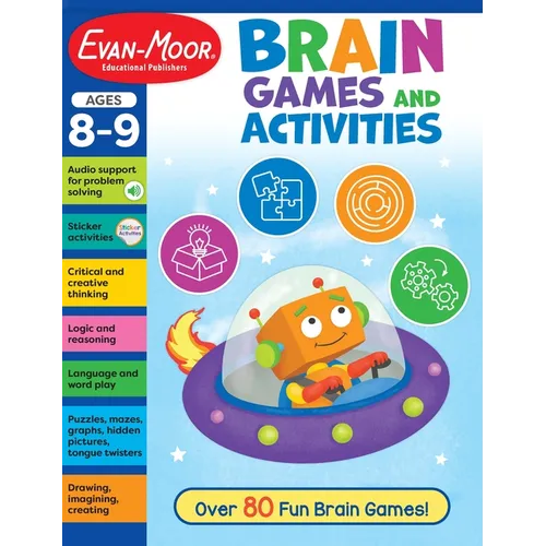Brain Games and Activities, Age 8 - 9 Workbook