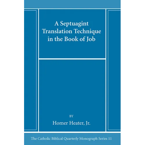 A Septuagint Translation Technique in the Book of Job