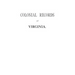 Colonial Records of Virginia