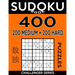 Sudoku Book 400 Puzzles, 200 Medium and 200 Hard: Sudoku Puzzle Book With Two Levels of Difficulty To Improve Your Game