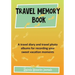 Travel Memory Book: A Travel Diary and Travel Photo Albums for Recording Your Sweet Vacation Moments
