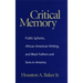 Critical Memory: Public Spheres, African American Writing, and Black Fathers and Sons in America