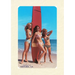 Vintage Lined Notebook Three Woman Surfers in Bikinis Greetings from Ventura