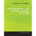 Violin Sonatas No.1-5 by Wolfgang Amadeus Mozart for Piano and Violin (1763-1764)