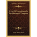A List Of Lincolniana In The Library Of Congress