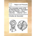 The Complete Works of M. de Montesquieu. Translated from the French. in Four Volumes. ... Volume 1 of 4