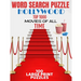 Word Search Puzzle Hollywood Top 1000 Movies of All Time: 100 Large Print Puzzle - Ultimate Word Find Puzzle Book - Large Easy to Read Print - Challen