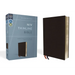 NIV, Thinline Bible, Bonded Leather, Black, Red Letter Edition