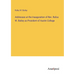 Addresses at the Inauguration of Rev. Rufus W. Bailey as President of Austin College