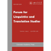 Forum for Linguistics and Translation Studies Issue I