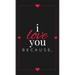 I Love You Because: A Black Hardbound Fill in the Blank Book for Girlfriend, Boyfriend, Husband, or Wife - Anniversary, Engagement, Wedding, Valentine