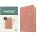 NLT Large Print Thinline Center-Column Reference Bible, Filament Enabled (Leatherlike, Pink Gold Floral, Red Letter)