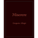 Miserere: Gregorio Allegri