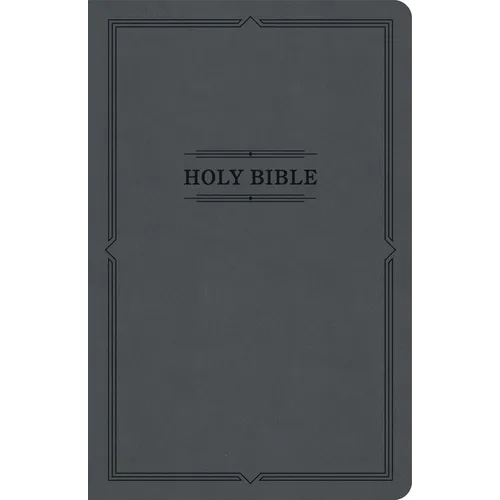 KJV Thinline Bible, Value Edition, Charcoal Leathertouch