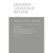 Modern Language Review (113: 2) April 2018