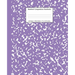 Marbled Composition Notebook: Lavender Marble Wide Ruled Paper Subject Book
