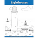 Lighthouses: Adult Coloring Book