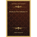 Poems In Two Volumes V1