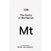 The Poetry of Meitnerium