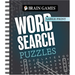 Brain Games - Large Print: Word Search Puzzles (Dark Gray)