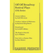 Off Off Broadway Festival Plays, 17th Series