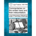 Commentaries on the Written Laws and Their Interpretation.