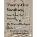 Twenty-One Vocalises, Low Bass Clef Version