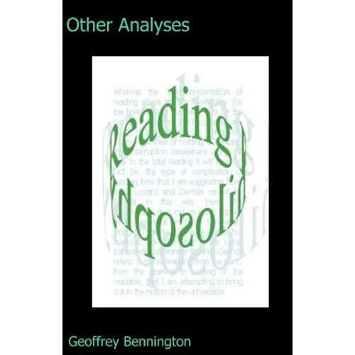Other Analyses: Reading Philosophy