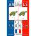 Animals - English to French Flashcard Book: Black and White Edition