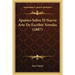 Apuntes Sobre El Nuevo Arte De Escribir Novelas (1887)