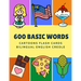 600 Basic Words Cartoons Flash Cards Bilingual English Creole: Easy learning baby first book with card games like ABC alphabet Numbers Animals to prac