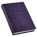 KJV Holy Bible, Thinline Large Print Faux Leather Red Letter Edition Thumb Index & Ribbon Marker, King James Version, Purple Floral