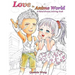 Love in Anime World - A hand-drawn coloring book