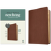 NLT Super Giant Print Bible, Filament Enabled (Genuine Leather, Brown, Red Letter)