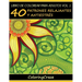Libro de Colorear para Adultos Volumen 1: 40 Patrones Relajantes y Anti Estrés